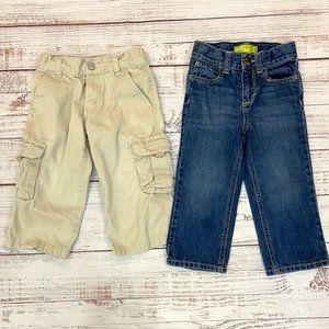 Boys Jeans and Khaki Pants 2-Piece Set